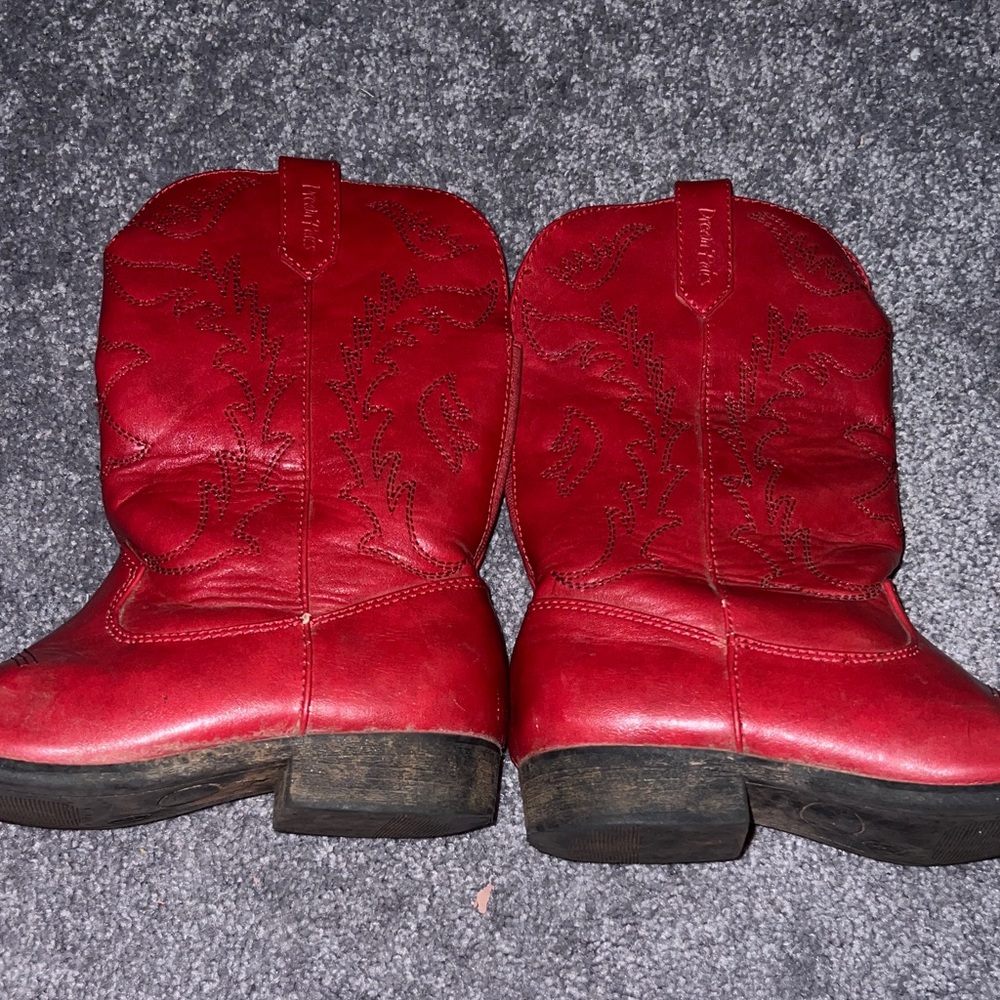 Red Ankle Boots